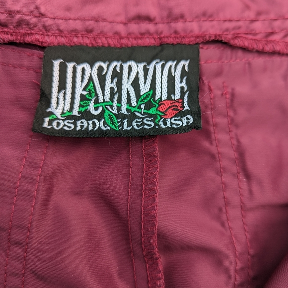 Vintage 90s goth lip service skirt - Picture 2 of 4
